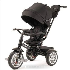 BENTLEY 6-IN-1 STROLLER TRIKE, BLACK, NEW